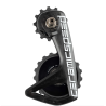 Ceramicspeed accessorio gabbia cambio ospw rs alpha con pulegge carbonio 12v nero sh.9250+8150